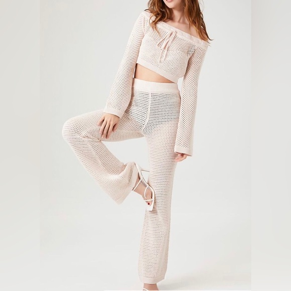 Crochet sweater pant set nwot - Picture 1 of 5